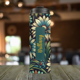 Garrafa Térmica Birth Flower Mês abril Personalizado