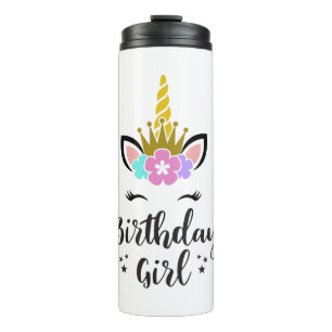 Garrafa Térmica Birthday Girl Unicorn