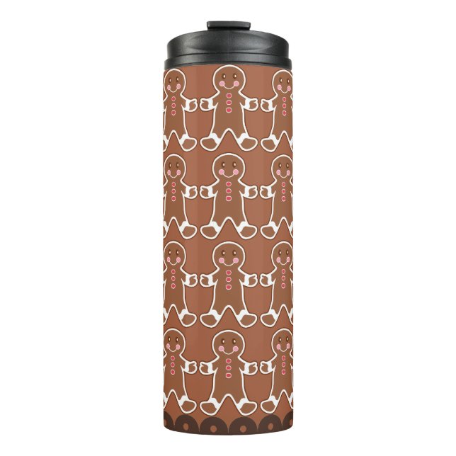 Garrafa Térmica Biscoitos Gingerpão Café Tumbler (Frente)