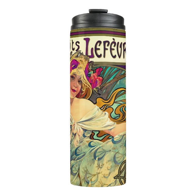Garrafa Térmica Biscoitos Lefevre-Utile por Alphonse Mucha (1896) (Frente)