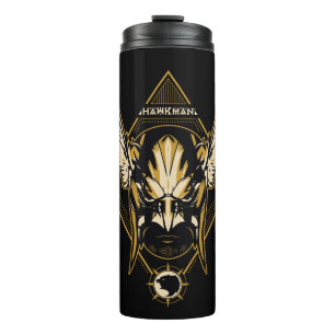 Garrafa Térmica Black Adam   Hawkman Helmet Graphic