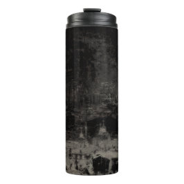 Garrafa Térmica Black and Taupe Distress Skyline Veneice Itália