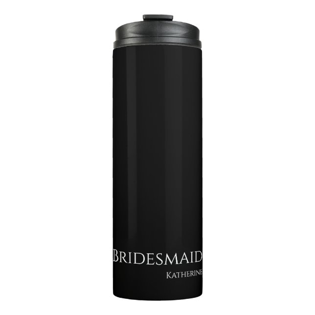 Garrafa Térmica Black and White-Bridesmaid- (Frente)