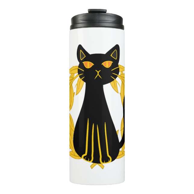 Garrafa Térmica Black Cat Pets Horror Halloween Kids (Frente)