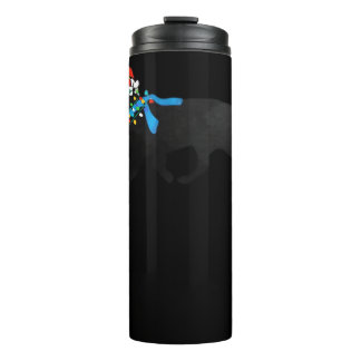 Garrafa Térmica Black Lab Naughty Christmas Dog Classic T-Shirt