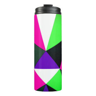 Garrafa Térmica Bloco de cor Negrito Púrpura Rosa Neon Verde dos