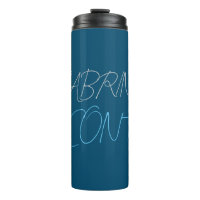 Blue Add Name Modern Minimalist Plain