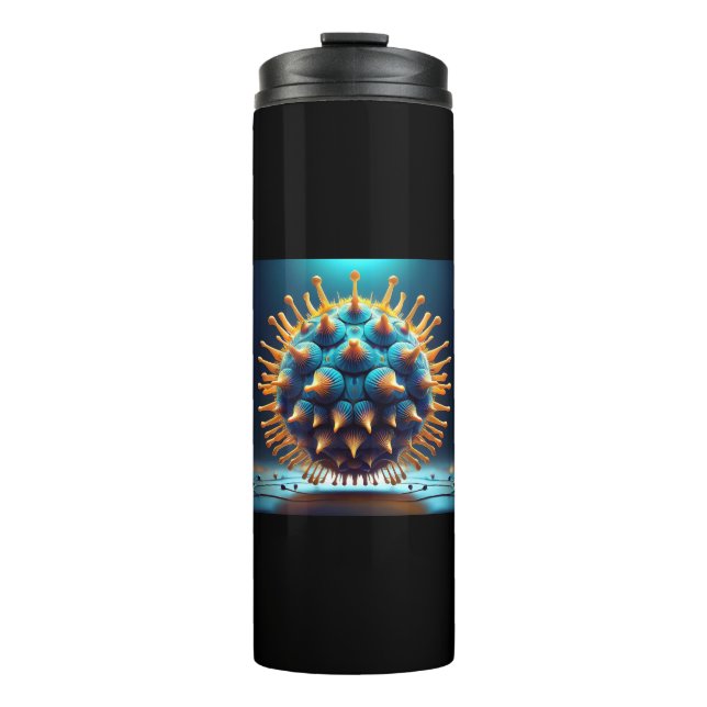 Garrafa Térmica Blue And Yellow Spore Ball (Frente)