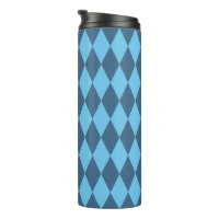 Blue Bavaria Rhombus Flag Pattern
