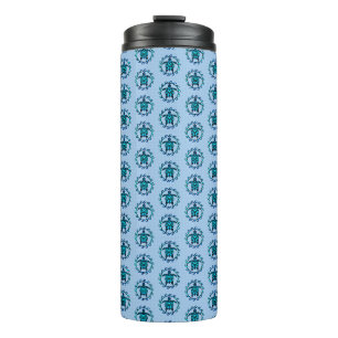Garrafa Térmica Blue Black Maori Sun - Símbolo das tartarugas trib