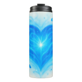 Garrafa Térmica Blue Heart Energy Water Bottle – Spiritual Power f