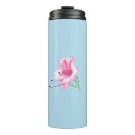 Garrafa Térmica Blue mug with pink Lilly's 