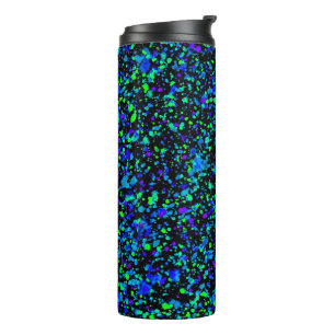Garrafa Térmica Blue Splatter - Tumbler térmico