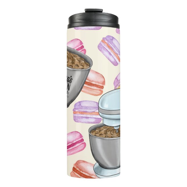 Garrafa Térmica Boa Comida da vovó servida diariamente com um "Ele (Frente)