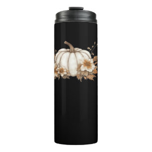 Garrafa Térmica Boho Cottagecore White Pumpkin com Florestas de ou