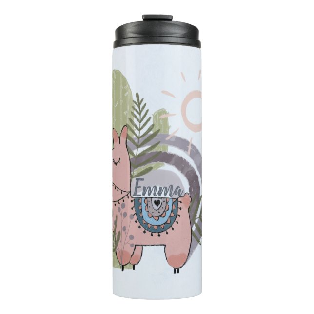 Garrafa Térmica Boho Llama (Frente)