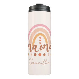 Garrafa Térmica Boho Rainbow Mama com Fases da Lua