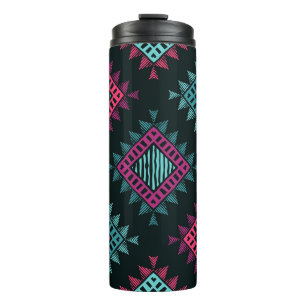 Garrafa Térmica Boho Spirit: Étnica Tribal Sem Olhos