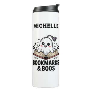 Garrafa Térmica Boletim de Fantasmas Personalizado Cozy