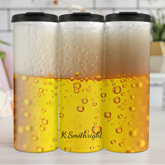 Garrafa Térmica Bolhas de espuma de fecho da cerveja do ouro