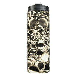 Garrafa Térmica Bolhas de ouro ou bolhas de vidro?