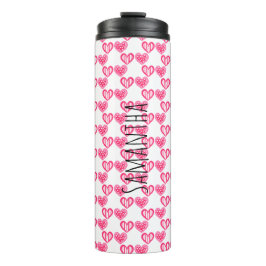 Garrafa Térmica Bolinhas E Corações