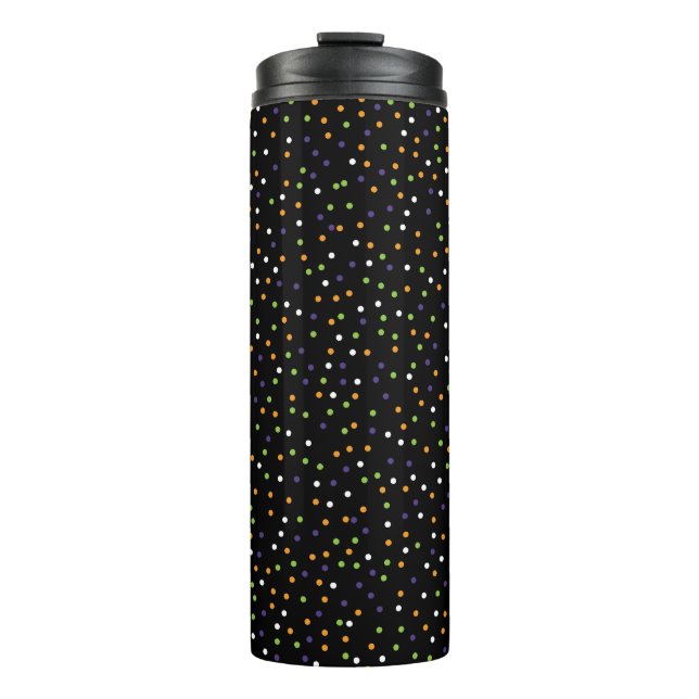 Garrafa Térmica Bolinhas Halloween (Frente)