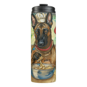 Garrafa Térmica Bolo de Natal do Malinoi Belga: Natal Festivo