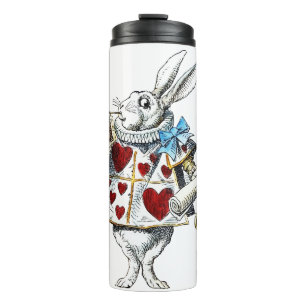 Garrafa Térmica Bolsa do Coelho Branco Alice Wonderland Hearts
