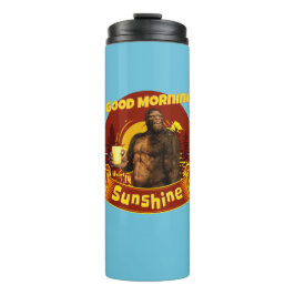 Garrafa Térmica Bom Dia Sol Bigfoot Café Humor Arte