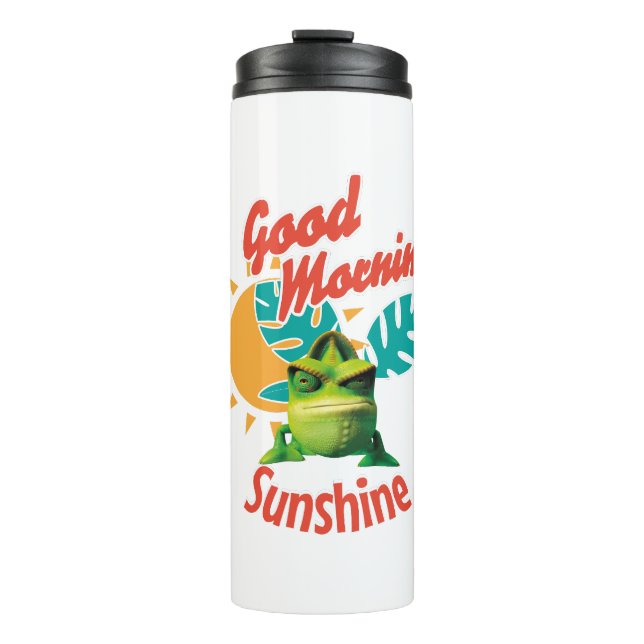 Garrafa Térmica Bom Dia Sol Chameleão Divertido (Frente)