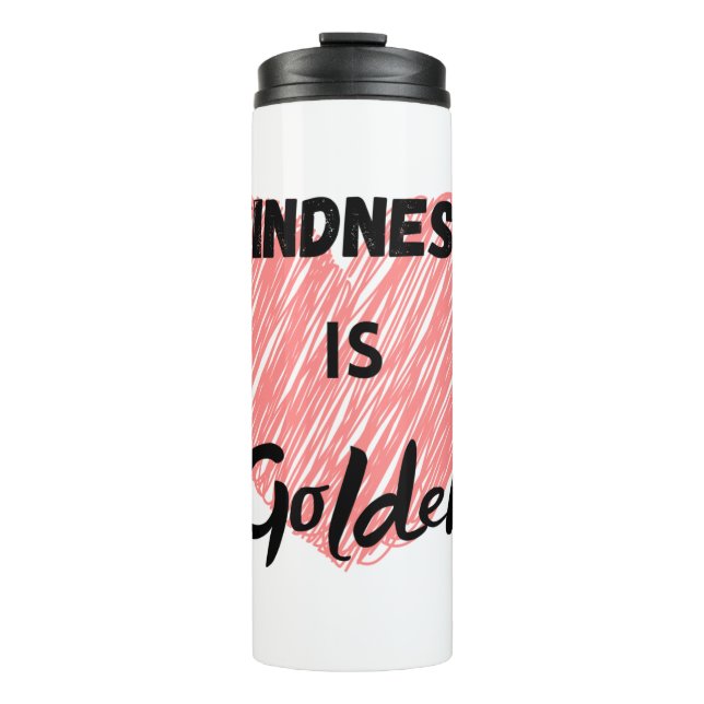 Garrafa Térmica Bondade é ouro (Frente)