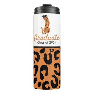Garrafa Térmica Boné para vestir Leopardo de Graduação