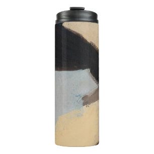 Garrafa Térmica Bonita mão pintada minimalista. Pedaço moderno d