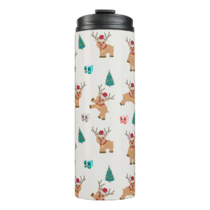 Garrafa Térmica Bonita Reindeer de Natal