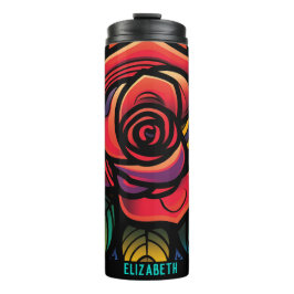 Garrafa Térmica Bonita Rosa de Aniversário Dando Ideias Térmicas T