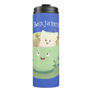 Garrafa Térmica Bonita taça de cartoon humorista