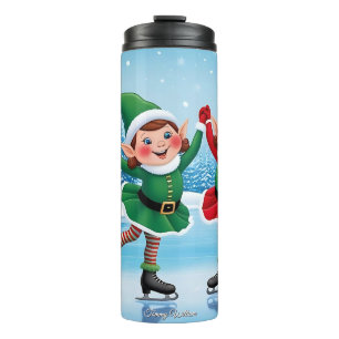 Garrafa Térmica Bonita Tendência Moderna Engraçada Feliz Natal