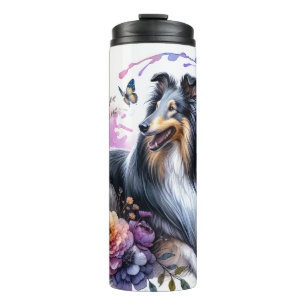 Garrafa Térmica Bonitas Rações de Cachorro/Cachorro Collie