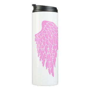 Garrafa Térmica Bonito Anjo Rosa Personalizado