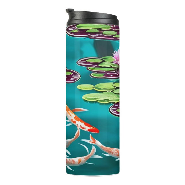Garrafa Térmica Bonito Koi Pond (Rotação à direita)