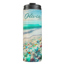Bonito Ocean Beach com vidro marítimo personalizad