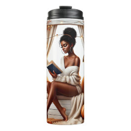 GARRAFA TÉRMICA BONITO QUEDA TEMADA DE MULHER AFRICANA AMERICANA L