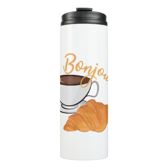 Garrafa Térmica Bonjour Croissant Coffee Breakfast - Café Francês (Frente)