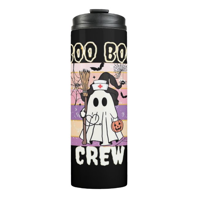 Garrafa Térmica Boo Boo Crew Halloween Enfermeira Fantasma Essenci (Frente)
