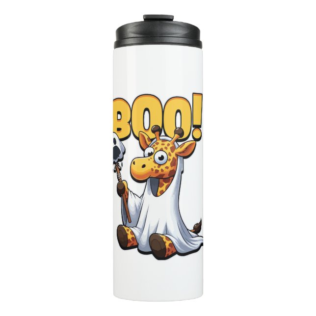 Garrafa Térmica Boo Giraffe Halloween Ghost Giraffe _1 (Frente)