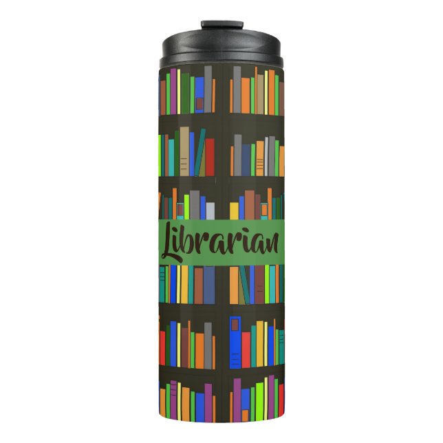 Garrafa Térmica Books Bookshells Design Tumbler térmico (Frente)