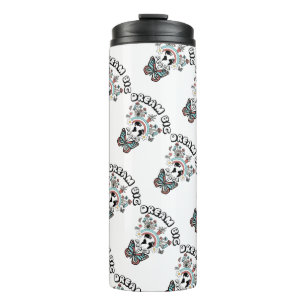 Garrafa Térmica Borboletas e Cogumelos Sonham Grande inspo positiv