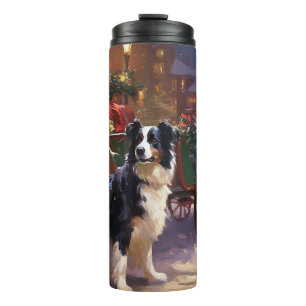 Garrafa Térmica Border Collie Christmas Fesason