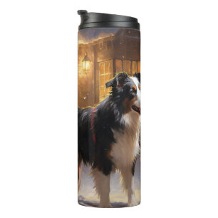 Garrafa Térmica Border Collie Temporada Natalícia